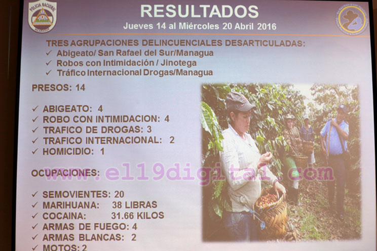 Policía Nacional brinda resultados del plan de seguridad en el campo